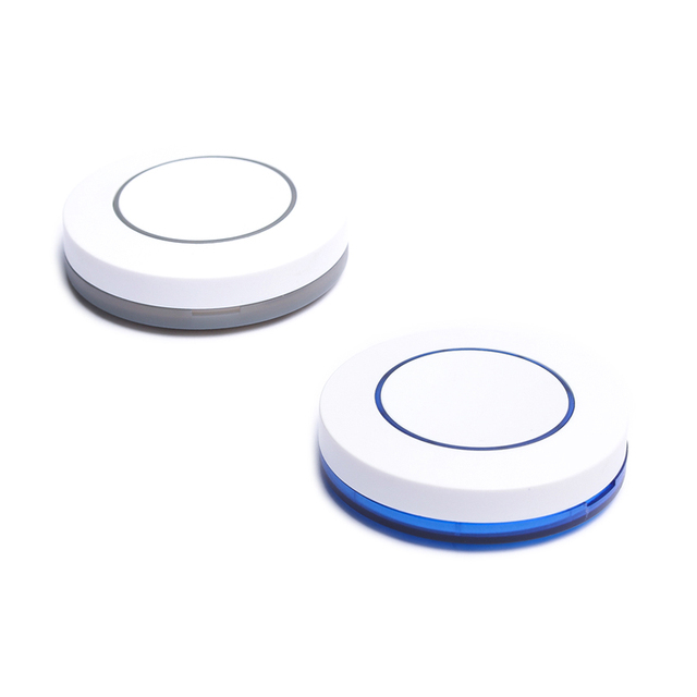 3V 433Mhz EV1527 Chip Learning Type Wireless Remote Control 1 SOS Panic Button Round Remote Control Switch for Smart Home