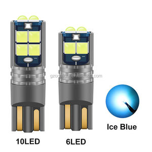 T10 3030 10SMD LED éclairage de plaque d'immatriculation intérieur de <span class=keywords><strong>voiture</strong></span> Canbus décodage haute liseuse nouveau 12V blanc/ambre/rouge/bleu/vert - Product Image 2