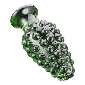 Анальные секс-игрушки в форме зеленого ананаса, стеклянный анальный расширитель, эротические игрушки, стеклянная Анальная пробка, секс-игрушки для мужчин, геев - Product Image 4