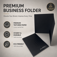 Dossiers en carton A4 personnalisés avec logo estampé à chaud, pochettes pour documents et présentations, pour le bureau et les entreprises