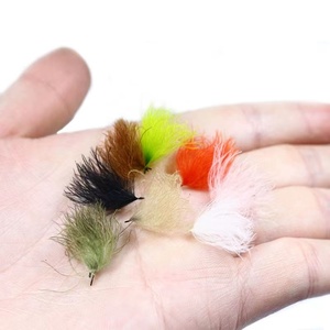 Accesorios de pesca L colorido Pato Tufts peludos Atado de moscas secas Material de pesca - Product Image 1