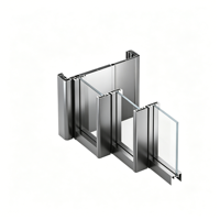 Portes coulissantes à suspension supérieure EBON personnalisées, modernes, à double vitrage, avec cadre en alliage d'aluminium ultra-fin et rail supérieur