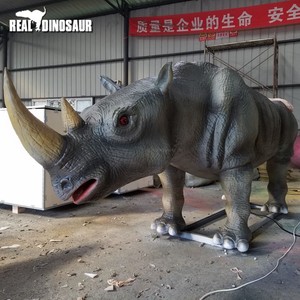 3D Animatronic Rinoceronte Animal Modelo Zoo Decoración Animal - Product Image 3