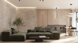 Moderno minimalismo Villa armadio cucina appartamento armadi modulari in legno naturale tono cucina cappa elettrica di sollevamento - Product Image 6