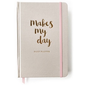 Planificador <span class=keywords><strong>de</strong></span> lino con logotipo personalizado, 12 meses, 52 semanas, <span class=keywords><strong>Agenda</strong></span>, tamaño A5, diario mensual semanal, diario con objetivos, seguimiento <span class=keywords><strong>de</strong></span> hábitos económicos - Product Image 1