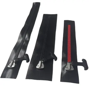 Customized 10# Resin Zipper TPU Coated Weldable Zippers Waterproof Airtight For DIY Packraft