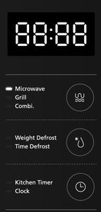 ميكروويف مدمج 24 بوصة 60 بوصة مع مكعب. ft سعة 20 لتر ، تحكم باللمس ، فرن ميكروويف أسود - Product Image 2