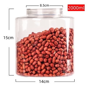 Venta al por mayor Frascos rígidos de pared gruesa PET Botellas vacías selladas transparentes con tapas Tapas Almacenamiento Latas herméticas Embalaje - Product Image 5