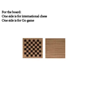 Ahşap 2 in 1 uluslararası satranç ve masa oyunu git çok fonksiyonlu taşınabilir Tatami masa 2 sünger yastıkları