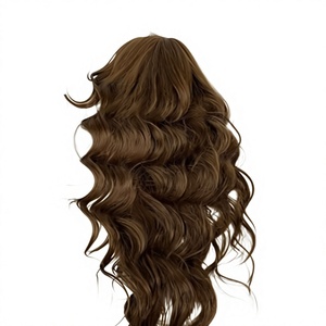Peluca Sintética Ondulada Marrón al por Mayor, Larga, con Ondas Suaves, Resistente al Calor, para Cosplay, Fiestas y Uso Diario - Product Image 1
