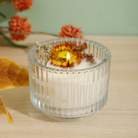 Bocaux et boîtes en verre de marque privée, pot de bougie d'aromathérapie en verre Transparent épais Vertical pour la fabrication de bougies