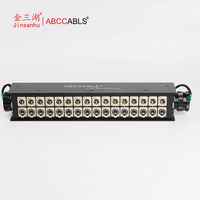 Boîtier de distribution audio 32 canaux, connecteur multipin 54 broches, 16 XLR mâles + 16 femelles pour événements en direct