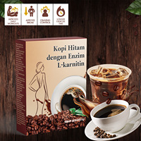 Café Negro Instantáneo Sin Azúcar con L-Carnitina Natural, Café Negro Adelgazante para una Rápida Pérdida de Peso y Quema de Grasa, Venta al Por Mayor de Fábrica