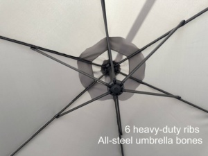 Nouveau suspendu banane étanche en porte-à-faux jardin plage Patio soleil toile Parasol fer extérieur <span class=keywords><strong>Restaurant</strong></span> parapluie - Product Image 2