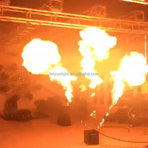 Hiệu ứng đặc biệt 180W Ba máy bay phản lực lửa 3 đầu thiết bị chữa cháy DMX512 điều khiển từ xa 3m chiều cao lửa 110-220V kim loại điện - Product Image 1