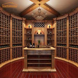 Mueble Bar para Vinos de Estilo Antiguo para el Hogar, Servicio OEM Directo de Fábrica - Product Image 2