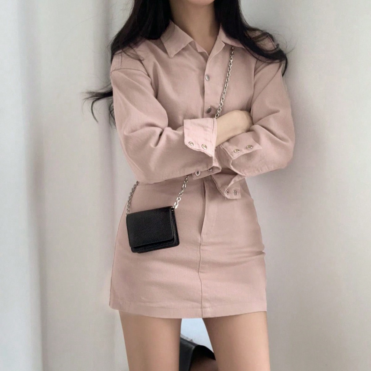 green emerald velvet dress Korean Slim Fit A-Line Dress