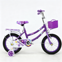 Vélo pour filles de 12 à 20 pouces, idéal pour les 3-12 ans, vélo princesse rose avec roues stabilisatrices, cadre en acier à haute teneur en carbone, vente en gros directe usine