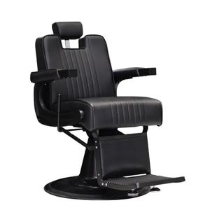 Silla de Peluquería Negra Personalizada al por Mayor, Silla de Barbero Vintage de Lujo para Salón de Belleza - Product Image 1