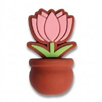 Perles focales en silicone 3D en forme de pot de fleurs, motifs tournesol et tulipe, pour attaches-sucettes, stylos, porte-clés et projets de bijoux DIY
