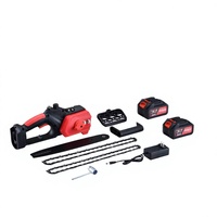 Motosierra Inalámbrica Portátil de 21V con Motor sin Escobillas, Batería Recargable, Función de Radio, Personalización OEM para Tala de Madera