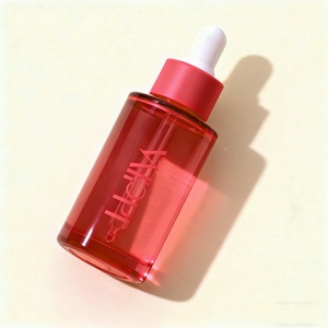 30ml 50ml Glass Bottle Vitamin C Serum Bottle Anti Oxidation <b>Flat</b> Shoulder Glass Dropper Bottle with Packaging Paper <b>Box</b> - Product Image 4