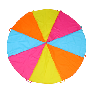 <span class=keywords><strong>Jeu</strong></span> de Jardin Extérieur en Tissu <span class=keywords><strong>Parachute</strong></span> 12/16/20/24 pieds avec 8-13 Poignées pour Enfants Unisexe – Jeux Coopératifs - Product Image 1
