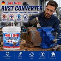 Peinture liquide convertissante la rouille métallique à action rapide, anti-corrosion pour acier, fer, outils d'atelier, machines, quincaillerie, usine