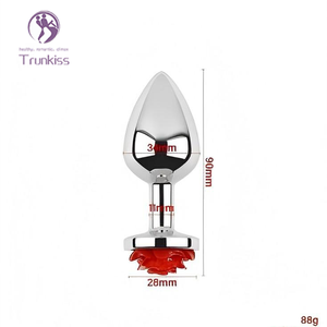 Tapones anales min Rose, juguete sexual Anal para adultos, Material de aleación de <span class=keywords><strong>aluminio</strong></span> insertado en el <span class=keywords><strong>ano</strong></span> para estimulación, dilatación, tapones de cola de trasero - Product Image 6