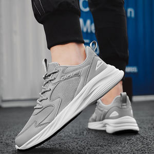 Zapatillas Deportivas Casuales de Verano para Hombre, de Color Sólido, con Amortiguación, Transpirables, Resistentes al Desgaste, con Forro de Malla, Cierre con Cordones - Product Image 4