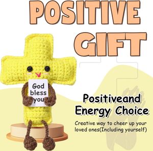 Crochet positif, cadeaux <span class=keywords><strong>de</strong></span> communion, soutien émotionnel, nuggets, catholique, religieux, spiritualité, foi, Dieu, baptême, cadeau fait main - Product Image 5