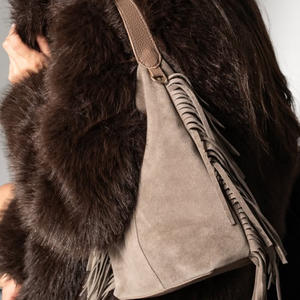 Bolso <span class=keywords><strong>de</strong></span> Hombro Portátil Personalizado con Flecos, <span class=keywords><strong>de</strong></span> Moda, para Exteriores, Vacaciones, Casual, Material Duradero, Estilo Vintage, Fabricante <span class=keywords><strong>de</strong></span> Bolsos Personalizados - Product Image 4