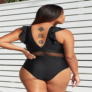 Bikini Badpak Dames Zwempak Vrouwen Badmode Plus Size Badpak Open Sexy Kant Xxx Eendelig Fitness Badmode - Product Image 3