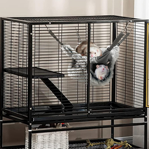 V361 <span class=keywords><strong>Hamac</strong></span> en peluche doux personnalisé pour furets et rats, lit suspendu confortable, sac de sieste avec crochet pour petits animaux, rats, cochons d'Inde - Product Image 6