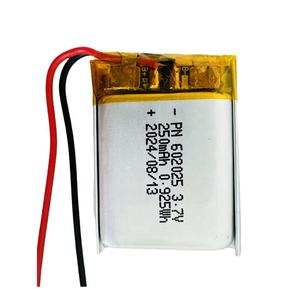 602025 isi ulang 302025 352025 402025 452025 502025 552025 602025 652025 V 3.7 mah Li Ion Lipo baterai polimer dengan Pcb - Product Image 1