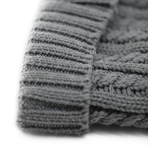 Usine OEM, vente chaude, <span class=keywords><strong>bonnet</strong></span> en tricot épais d'hiver avec doublure en polaire, chapeaux de créateur avec logo personnalisé, bordures retroussées, Gorras Y2K - Product Image 6