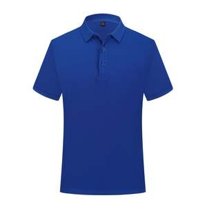 Vente en gros de polos unis 100% coton pour hommes T-shirt tricoté décontracté de golf avec impression de broderie de logo personnalisé - Product Image 4