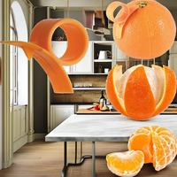 Sinaasappelschillers Creatieve Fruit Citroen Sinaasappel Snijder Gemakkelijke Opener Citrusmes Handmatig Plastic PP Huis Keuken Fruitopener