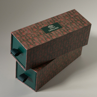 New Arrival Drawer Design Luxury Rigid Customization Logo Special Paper Textured Tealight Candle Box Packaging
