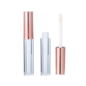 New Design Wholesale <b>Plastic</b> Empty Round Lipstick Container Clear 6ml Cosmetic Lip Gloss <b>Tube</b> - Product Image 3