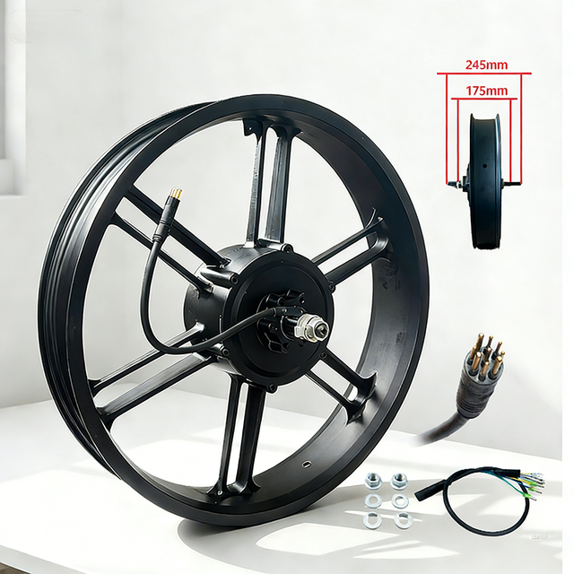 20 Inch Single Wheel Electric Bike Motor 48V 500W/750W/1000W Brushless Geared Hub Motor Rear Wheel Fat Tire Beach Snow Bicycle