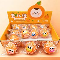 Jouets promotionnels : Fidget Toy sensoriel anti-stress à remontée lente, fruits simulés (Fraise, Pomme de terre, Ananas, Orange)