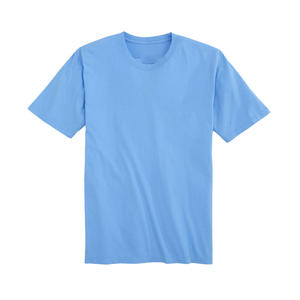 T-shirt à col rond uni pour garçons, coupe décontractée, pour un look tendance et streetwear, parfait pour les sorties décontractées du week-end et un port confortable - Product Image 1