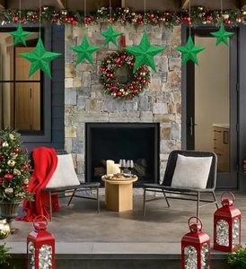 Étoile Pliable Scintillante à Suspendre pour la Maison, Décoration de Noël Pliable pour Fêtes - Product Image 3