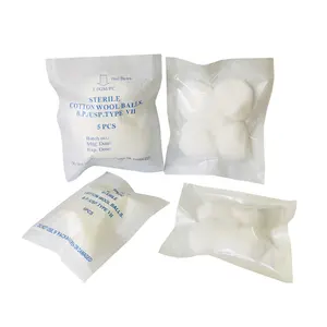 Professional Manufacturer Medical Absorbent Sterilized Large Disposable Medical Cotton Ball