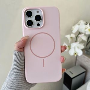 เคสซิลิโคนแม่เหล็กสำหรับ <span class=keywords><strong>iPhone</strong></span> 12 <span class=keywords><strong>13</strong></span> 14 15 16 17 Pro Max สัมผัสหรูหรา สไตล์ Ins หลากสี ป้องกันกล้อง - Product Image 2
