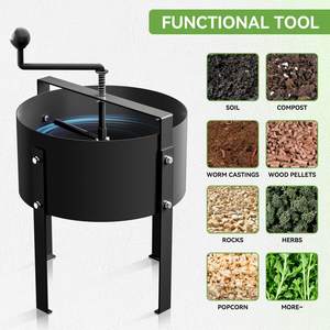 Tamis de sol industriel de 13 pouces, tamis à compost rotatif de 1/5 pouces, pour le jardin - Product Image 3