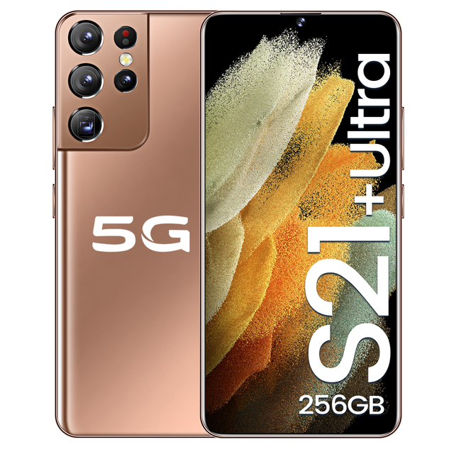Android 11.0 Deca Core S21 Ultra 16MP 32MP Phone 5G LTE Original 6.7 Inch MTK6889 Smart Phone 8GB+256GB Excellent Quality