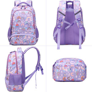 Set de Mochila Escolar Impermeable 3 en 1 de Gran Capacidad para Niñas con Diseño de Arcoíris, Incluye Lonchera y Estuche para Lápices para Estudiantes - Product Image 5