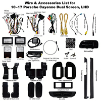 Autoradio GPS avec écran tactile Android double 24,6 pouces, navigation Google Maps, USB, Carplay, pour Porsche Cayenne 958